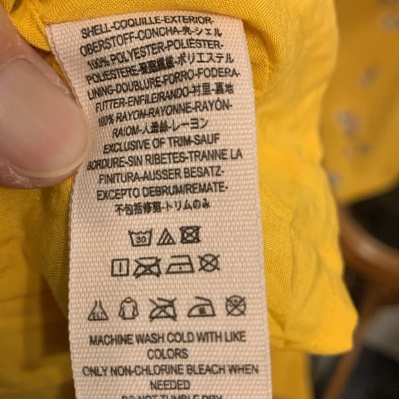 Free People Lost in You Golden Yellow Floral Print Midi Dress Size M NWT - Picture 5 of 10